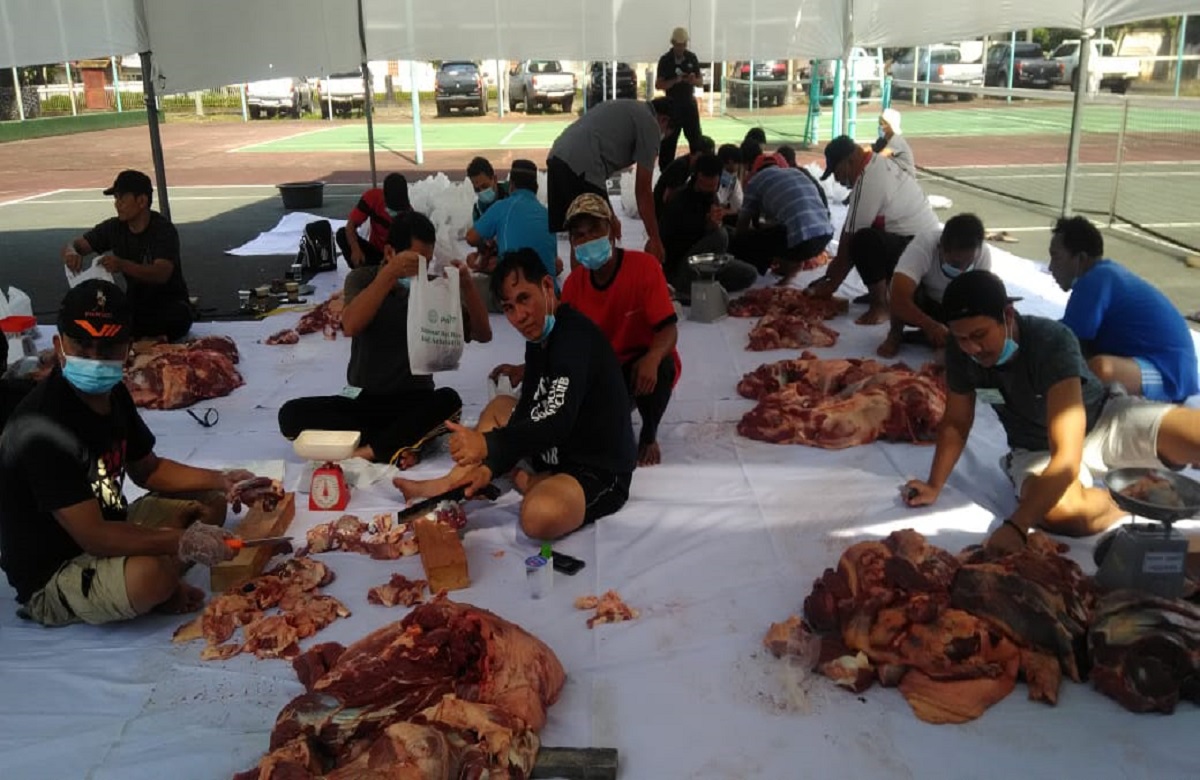 PTPN VII Bagikan Ribuan Paket Daging Kurban